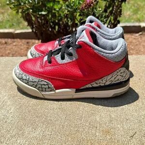 Nike Jordan Retro 3 SE Fire Red Toddler Sneakers